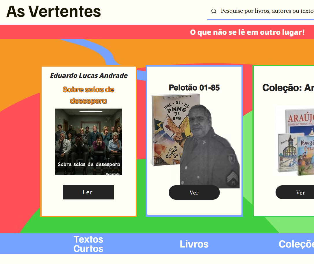 Imagem do site As Vertentes